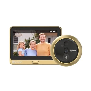 EZVIZ DP2C or 1080P Judas de Porte Camera Surveillance, Visiophone Connecté Interphone Vidéo, Judas Numérique 4.3’’ Écran Batterie 4600mAh, PIR Motion Detection, Audio Bidirectionnel
