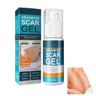 Gel de Cicatrice en Silicone,Crème Eliminatrice De Cicatrices,Gel Réparateur de Cicatric,Crème Cicatrice En Silicone Avancé,pour Cicatrices Anciennes Et Nouvelles 50ml