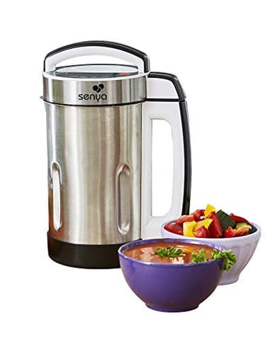 Senya Blender Chauffant, Mixeur Electrique Multifonction INOX, Cook & Heat, Multifonction Soupes - Smoothies - Compotes 1.6L et 1150 W, SYCP-HB002