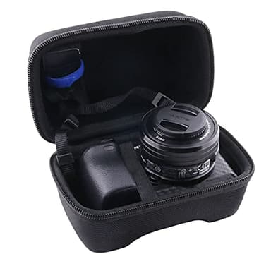 WERJIA Étui de Transport Rigide Compatible avec Appareil Photo numérique sans Miroir Sony Alpha a6000/a6400/a6600/a6100/a5100, Noir, Compatible avec Les Voyages