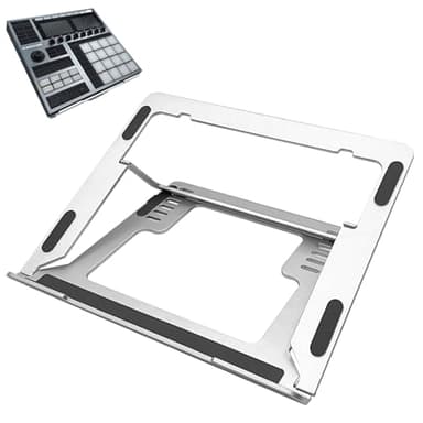 Musiin Support pliable pour contrôleur de batterie compatible avec NI Maschine MK3, Ableton Push3, Akai MPC One+, MPC Live 3, Behringer Mixer, support pliable portable en aluminium solide