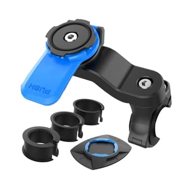 Taomeng Support de Guidon pour Moto, Support de téléphone Portable Universel pour vélo et Moto, Support de téléphone pour VTT, Amovible et Universel Rotatif à 360 °