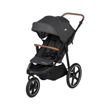 Bebeconfort Cloudy, Poussette Tout Terrain, 0 à 4 ans (22 kg max.), Poussette Canne Bébé Inclinable, Pliage Rapide, Poussette 3 Roues, Guidon Réglable, Panier de Rangement Spacieux, Mineral Graphite