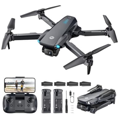 Holy Stone HS290 Drone Pliable avec Caméra FPV HD 1080P pour Débutants, Quadricoptère RC Doté D'optique de Flux, 3 Modes de Vitesse, 2 Batteries Modulaires, Jouet-Cadeau pour Garçons et Filles