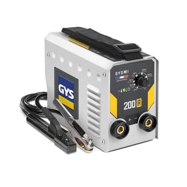 GYS, GYSMI 200A, Poste à Souder à l'Électrode Enrobée 200A Monophasé 230V (MMA), Arc Force, Antisticking, Hot Start, Avec Porte-électrode, Câble de Masse