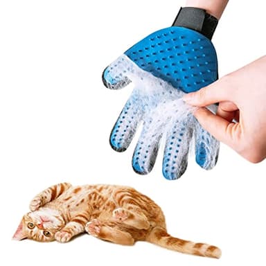 Gant Brossage Chat,Gant Chat Poil Gant de Toilettage en Silicone 4 en 1 pour Chien/Chat, Gant Brosse Chat Chiens, Gant de Toilettage pour Animaux de Compagnie, Brosse Poils Animaux Longs et/ou Courts