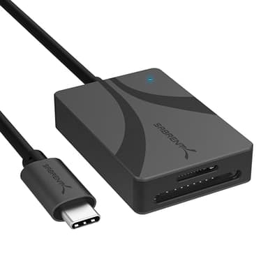 SABRENT SD 4.0 UHS II Lecteur Carte SD USB C 10Gbps (2 en 1) Transfert Rapide jusqu'à 312 Mo/s, Lecteur Micro SD Accès Simultané à 2 pour Cartes MMC, TF, SDXC, SDHC, Micro SDHC/SDXC, (CR-CSDM)
