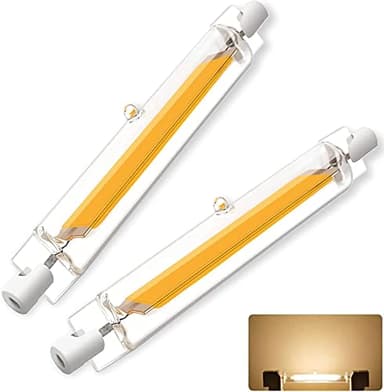 Hsientpe Lot de 2 Ampoule LED R7S 118mm Dimmable, 20W (Equivalent 200W Halogène) 4000K Blanc Neutre 2000LM, Sans Scintillement, Éclairage 360°