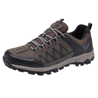 LANDHIK Chaussure de Randonnée pour Homme de Marche Comfortable Baskets Légères pour l'extérieur Brun_43