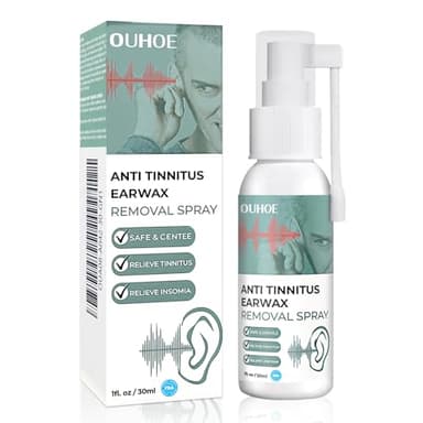 30ml Spray Nettoyant Oreilles, Solution de Nettoyage pour Oreilles, Dissolution rapide des bouchons de cérumen, Pour un Nettoyage Quotidien, Élimine en Douceur l'Excès de Cérumen,Sans Rinçage