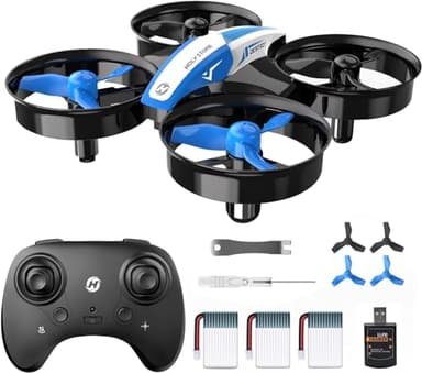 Holy Stone HS210 Mini Drone pour Enfants et Débutants RC Nano Hélicoptère D'intérieur avec mise en vol Automatique, Flip 3D, Mode sans tête et 3 Piles, Superbe Cadeau pour Garçons et Filles, Bleu