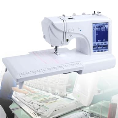 CGLYYDS Machine à Coudre et Broderie, Machine à Broder numérique électrique, Machine à Coudre Automatique avec écran Tactile LCD de 7 Pouces, pour décoration Domestique, vêtements, Artisanat