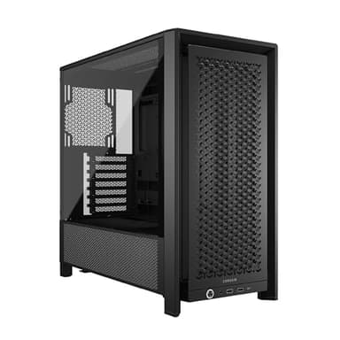 Corsair Frame 4000D Boîtier Modulaire ATX de Taille Moyenne – Débit d'air Élevé, InfiniRail™ Système de Montage des Ventilateurs, ASUS BTF, MSI Project Zero, Gigabyte Project Stealth – Noir