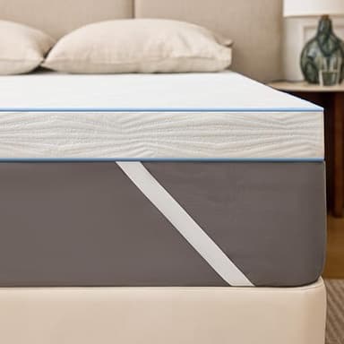 Solviente Surmatelas 160x200cm – Mémoire de Forme Confortable, Surmatelas 7.5CM pour Adoucir Un Lit Trop Dur, Améliorer Un Matelas Usé, Idéal Étudiants & Jeunes Couples