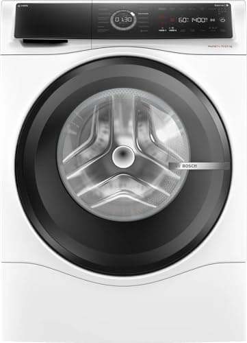 Bosch WNC254A40 Série 8 Sèche-linge intelligent, lavage de 10,5 kg et séchage de 6 kg, 1400 tr/min, dosage intelligent i-Dos, élimine 16 types de taches, IronAssist avec fonction vapeur, AutoDry