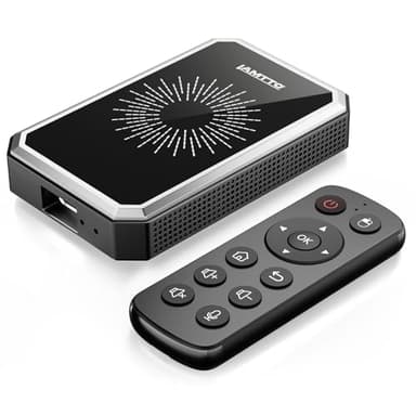 LAMTTO Magic AI Box 3 en 1 CarPlay sans Fil Adaptateur Vidéo Multimédia Youtube Netflix Bulit-in avec Lecteur USB, Plug & Play WiFi à Double Bande pour Voitures avec CarPlay/Android Auto Câblé OEM