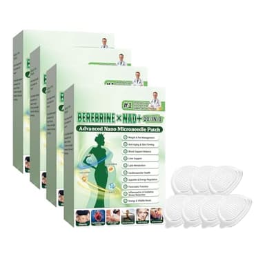 Patchs 10 en 1 Ingrédients Naturels Invisible Sous les Vêtements Facile à Appliquer Idéal pour Adulte Homme et Femme (4boîtes)