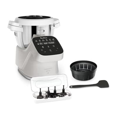 Moulinex Robot cuiseur, Capacité 4,5 L, 15 modes, Mode manuel, Balance intégrée, Silencieux, Application Moulinex, Recettes illimitées, Fabriqué en France, Companion Pro, HF850BF0