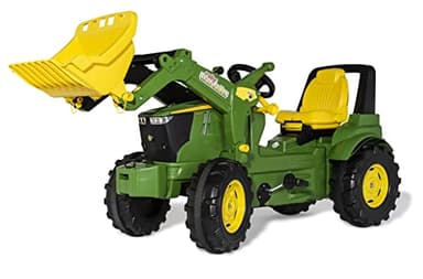 Rolly Toys Tracteur rollyFarmtrac Premium John Deere 7R 730032 (avec Chargeur rollyTrac, à partir de 3 Ans, siège réglable en Longueur et en Hauteur, pneus Silencieux), Vert