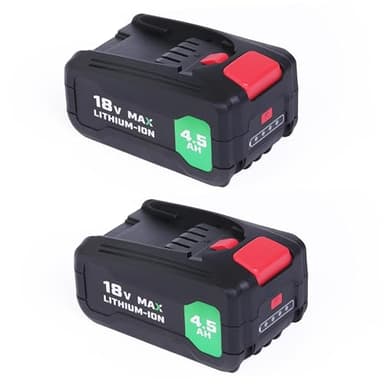 JIUQIBA978 Deux x 18V 4.5Ah Batterie Lithium-ION de Rechange Compatible avec PBA 18V Home & Garden Tools System, pour PBA Tools