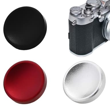 BAHME 3 Pcs Déclencheurs Concaves en Alliage D'aluminium 11 mm, Bouton de Déclenchement Universel, Compatible avec Fujifilm XT5 X100VI XT50 X-Pro3, Nikon ZF DF