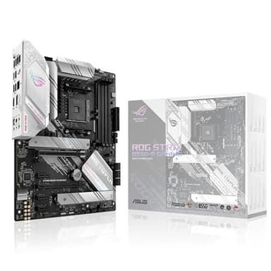 ROG Strix B550-A Gaming Carte mère AMD Ryzen AM4 ATX (PCIe 4.0, 14 phases d'alimentation, Intel 2.5 Gb Ethernet, 2xM.2, ASUS OptiMem II, AI Noise-Canceling Microphone, USB 3.2 Gen 2, Aura Sync)