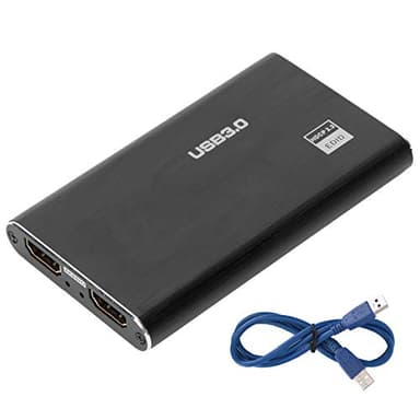 Boîtier d’enregistrement et de diffusion en direct de jeux, carte d’acquisition vidéo USB 3.0 HDMI, appareil d’enregistrement 4K avec entrée 1080P60 et prise en charge UVC et UAC p