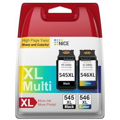 Cartouche 545-546, PG-545XL CL-546XL Compatible avec Cartouche Canon 545 546 pour Encre Canon 545 546, PG 545 CL546 XL pour Pixma TS3350 TS3300 TS3355 MG2550s MG2555s TR4550 MG2950 MX495 TS3150 MG3050