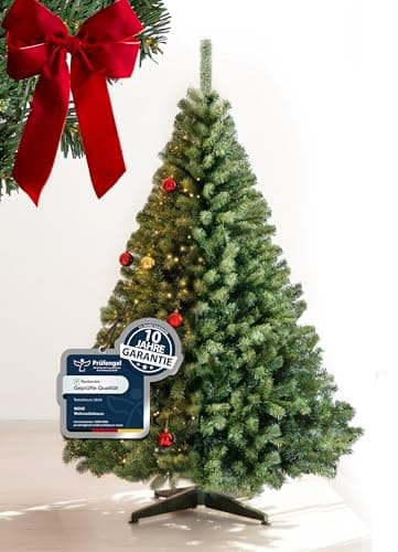 4smile Sapin de Noël artificiel de 180 cm, facile d'entretien, peu coûteux, festif, convaincant pour 10 ans