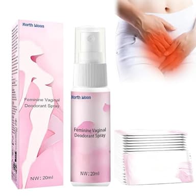 Spray intime pour femme 20 ml + sachets de lingettes intimes, extraits de plantes purement naturelles, nettoyage et soin rapides de la zone intime, pour soulager les odeurs et les démangeaisons (120