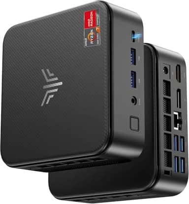 Mini PC 32 Go DDR4 1 to SSD, AMD Ryzen 7 5825U(Jusqu'à 4,5 GHz,8C/16T) Micro Ordinateur Bureau, Radeon RX Vega 8 PC pour Bureau/Home Cinéma/Réunion/Affaires/Voyage【WiFi 6/Buetooth 5,2/DP+HDMI/USB-C】