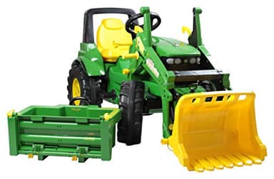 Rolly Toys Tracteur John Deere 7930 (Tracteur 3-8 Ans avec Chargement Frontal, Plateau de Transport, dérailleur, Frein) 710379