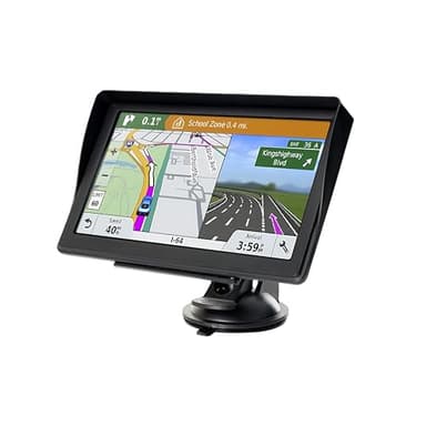 GPS Voiture, Carte de l'europe 2025, 7 Pouces/18CM, Navigation Hors Ligne, Mises à Jour Gratuites, Voix Réelles, Alerte Vitesse & Poi, Français Réglable, pour GPS Poids Lourds/Camping-Car/Camion,3D