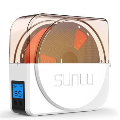 SUNLU Sécheur de Filament S1 Plus, Ventilateur de Circulation Intégré, Séchoir à Filament 3D pour PLA/PETG/TPU/ABS et Autres Filaments FDM 1,75mm/2,85mm/3,00mm. (Blanc)