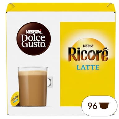 Nescafé Dolce Gusto Ricoré Latte - Café - 96 Capsules (Pack de 6 boîtes x 16)