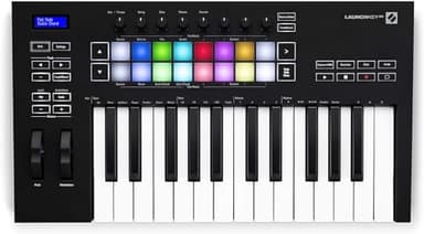 Novation Launchkey 25 [MK3] clavier maître MIDI — intégration parfaite avec Ableton Live. Mode Chord, mode Scale et arpégiateur. Tous les logiciels qu'il vous faut pour produire de la musique.