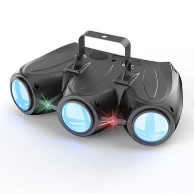 Lumière disco, Jeu de lumiere soiree de dirigeable, 192 LED intégrées, DMX 4 canaux avec commande vocale, idéal pour les anniversaires, Halloween, les événements de bar et Noël