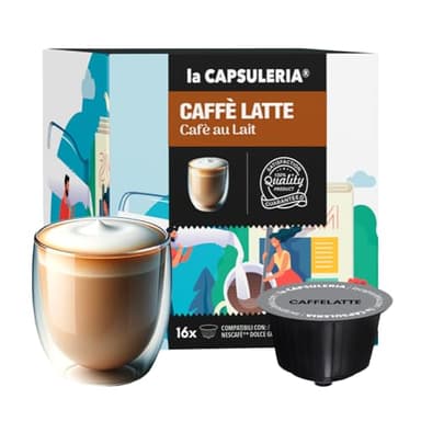 CAFÉ AU LAIT/CAFFE LATTE (96 Capsules) compatible avec Nescafé Dolce Gusto - (La Capsuleria)