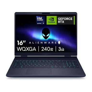 Alienware 16x Aurora PC Portable Gaming AC16251-16" WQXGA 240Hz G-Sync, Intel Core Ultra 9 275HX Series 2, NVIDIA GeForce RTX 5070, 32Go RAM, 1To SSD, Windows 11 Home, Clavier RGB AlienFX Azerty