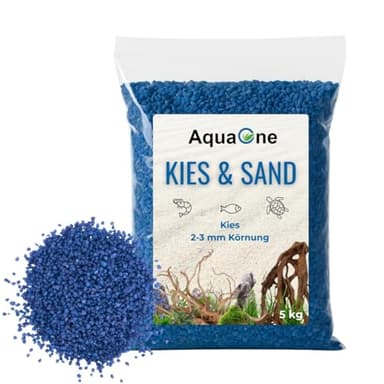 AquaOne Gravier pour aquarium Sable 5 kg I Fond de sol noir clair multicolore fin moyen grossier I Gravier d’aquarium Qualité Premium I Sable de quartz Gravier d’aquarium Décoration Aquascaping