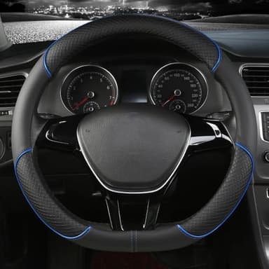 GwwEi6 Couvre Volant Voiture pour Peugeot Expert 2016 2017 2018 2019 2020 2021 2022,Antidérapante Respirant Durable Caches de Volant Accessoires Auto Interieur,B-Blue-Type D