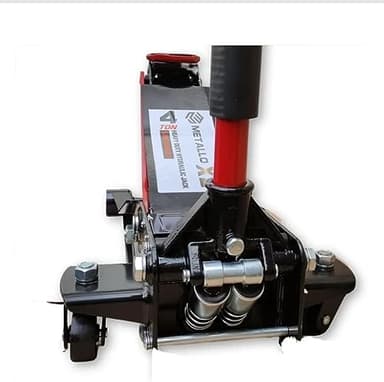 Cric Rouleur 4T Extra Plat 75 mm à 500 mm 4000 kg pour Voiture Hydraulique Double Piston à 360°, Cric de Levage, Levage