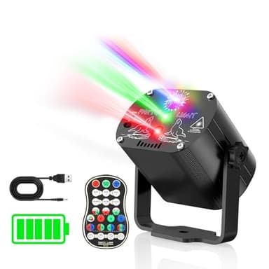 Tyonto Boule Lumière de Facette À Disco, 30 Cm, Sans Fil, Batterie 4500mAh, 60 Jeux DJ. Mini Scène Avec Projecteur Et Ampoule Déco, Ambiance Festive Et Lumineuse Pour Soirées, Fêtes, Clubs Lumiere