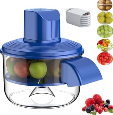 Éplucheur de pommes de terre électrique, éplucheur automatique de raisin et ail, éplucheur de fruits et légumes rechargeable pour la maison, la cuisine, facile à nettoyer (bleu)
