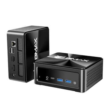 BMAX B7Apro Mini PC АMD Ryzen 5 7430U(jusqu'à 4,5 GHz), 16Go DDR4 512Go NVMe SSD Mini Ordinateur de Bureau WiFi 6,BT5.3, 4K UHD Triple écran, HDMI Type-C DP, pour Bureau école