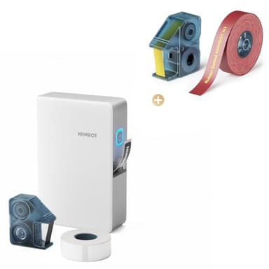 NIIMBOT N1Étiqueteuse avec 1 Rouleau d'étiquettes + 1 Jeu de Rubans Satin