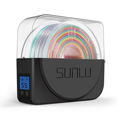 SUNLU Filament Dryer avec Ventilateur, Mise à Niveau S1 Plus Imprimante 3D Filament Dryer 1.75 2.85 3.00mm, Garde le Filament Sec Pendant l'impression, Boîte de Stockage de Filaments, Noir