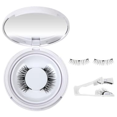 BUTBU Faux Cils Magnetique, Faux Cils Naturel Réutilisables avec Applicateur, Aucune Colle Nécessaire, Facile à Porter et à Enlever avec Instructions