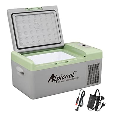 Alpicool Y16T 15L Glacière Electrique Voiture, Portable à Compression Réfrigérateur de Voiture, 12/24V congélateur et réfrigérateur, pour dortoir, Camping ou Pique-Nique en Plein Air, 20 à 20℃