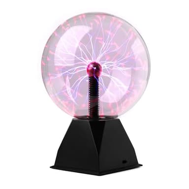 MAX PBL20 - Lampe Plasma Géante 20 x 29,5cm, Boule Magique Tactile Sensible au Toucher et à la Musique, Lampe d'Ambiance Idéale pour Décorer ou pour Offrir, Résiste aux Rayures